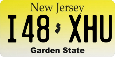 NJ license plate I48XHU