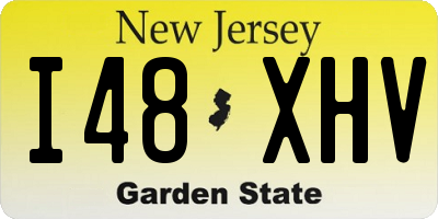 NJ license plate I48XHV