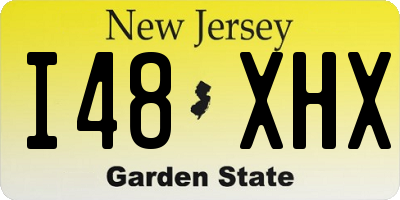 NJ license plate I48XHX