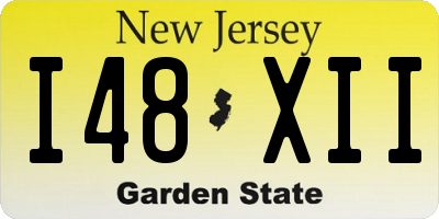 NJ license plate I48XII