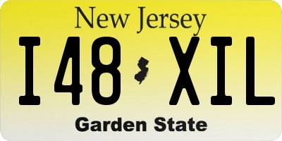 NJ license plate I48XIL