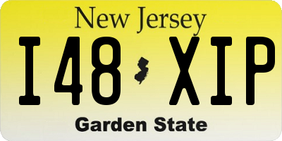 NJ license plate I48XIP