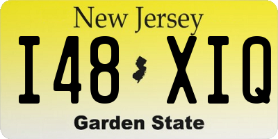 NJ license plate I48XIQ