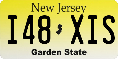 NJ license plate I48XIS