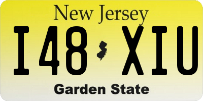 NJ license plate I48XIU