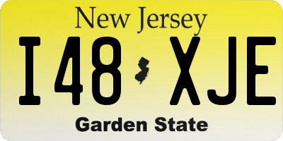 NJ license plate I48XJE