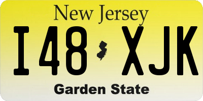 NJ license plate I48XJK
