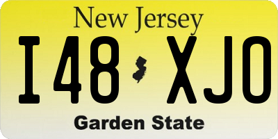 NJ license plate I48XJO