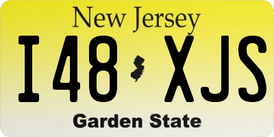 NJ license plate I48XJS