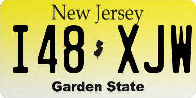 NJ license plate I48XJW