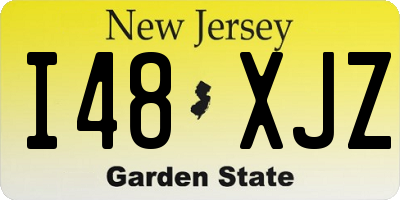 NJ license plate I48XJZ