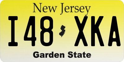 NJ license plate I48XKA