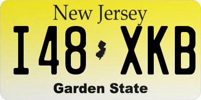 NJ license plate I48XKB