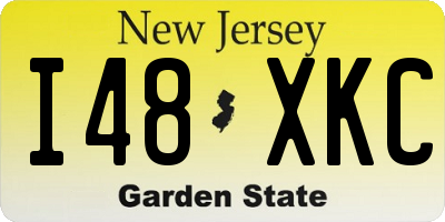 NJ license plate I48XKC