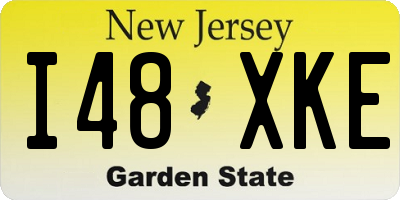 NJ license plate I48XKE