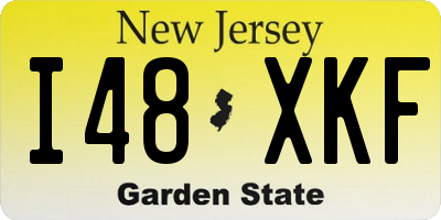 NJ license plate I48XKF