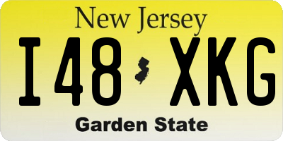 NJ license plate I48XKG