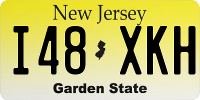 NJ license plate I48XKH