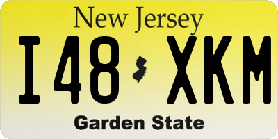 NJ license plate I48XKM