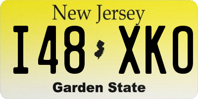 NJ license plate I48XKO
