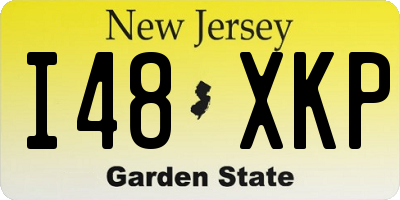 NJ license plate I48XKP