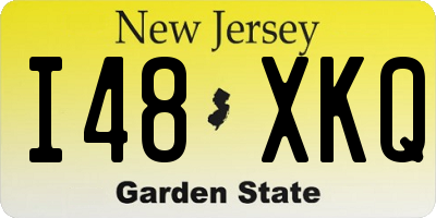 NJ license plate I48XKQ