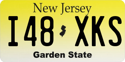 NJ license plate I48XKS