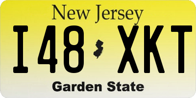 NJ license plate I48XKT