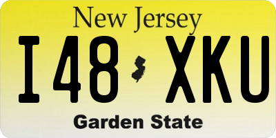 NJ license plate I48XKU
