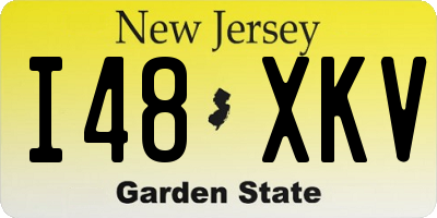 NJ license plate I48XKV
