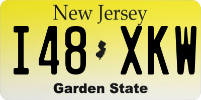 NJ license plate I48XKW