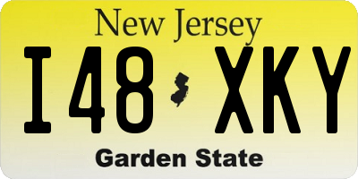 NJ license plate I48XKY