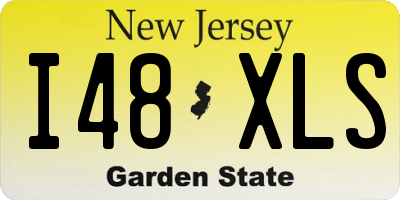 NJ license plate I48XLS