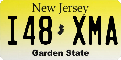 NJ license plate I48XMA
