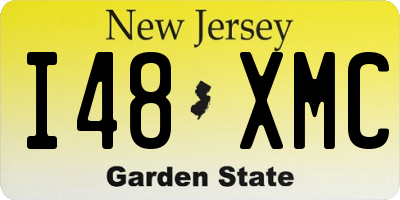 NJ license plate I48XMC