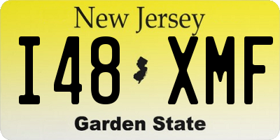 NJ license plate I48XMF
