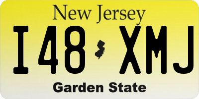 NJ license plate I48XMJ