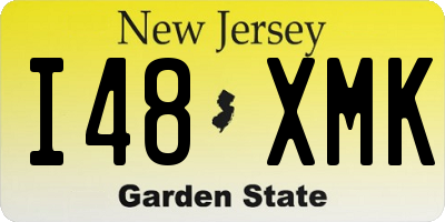 NJ license plate I48XMK