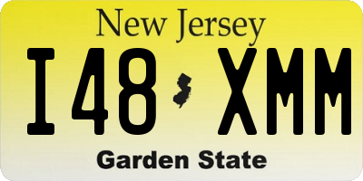 NJ license plate I48XMM