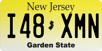 NJ license plate I48XMN