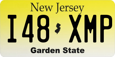 NJ license plate I48XMP