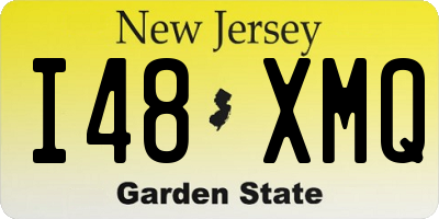 NJ license plate I48XMQ