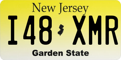 NJ license plate I48XMR