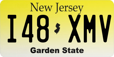 NJ license plate I48XMV