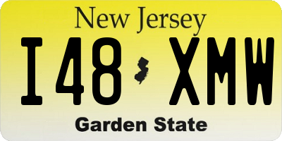 NJ license plate I48XMW