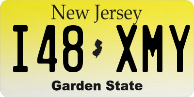 NJ license plate I48XMY