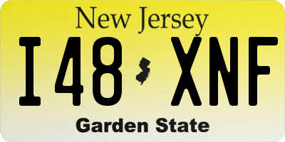 NJ license plate I48XNF
