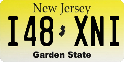 NJ license plate I48XNI