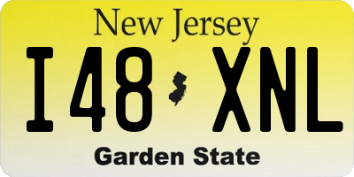 NJ license plate I48XNL