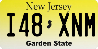 NJ license plate I48XNM
